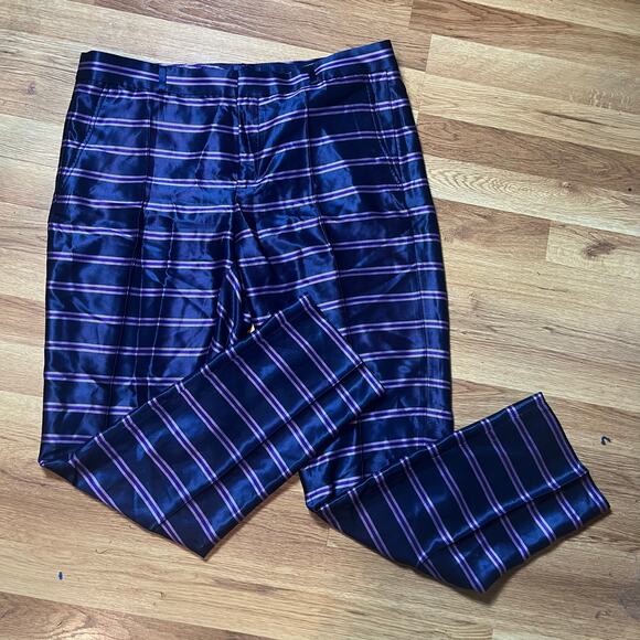 Banana Republic Sateen Ryan Fit Striped Pants - Picture 4 of 14